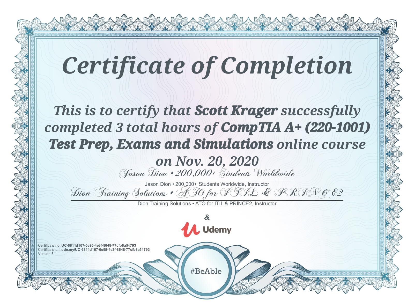 CompTIA A+ Core 1 Practice